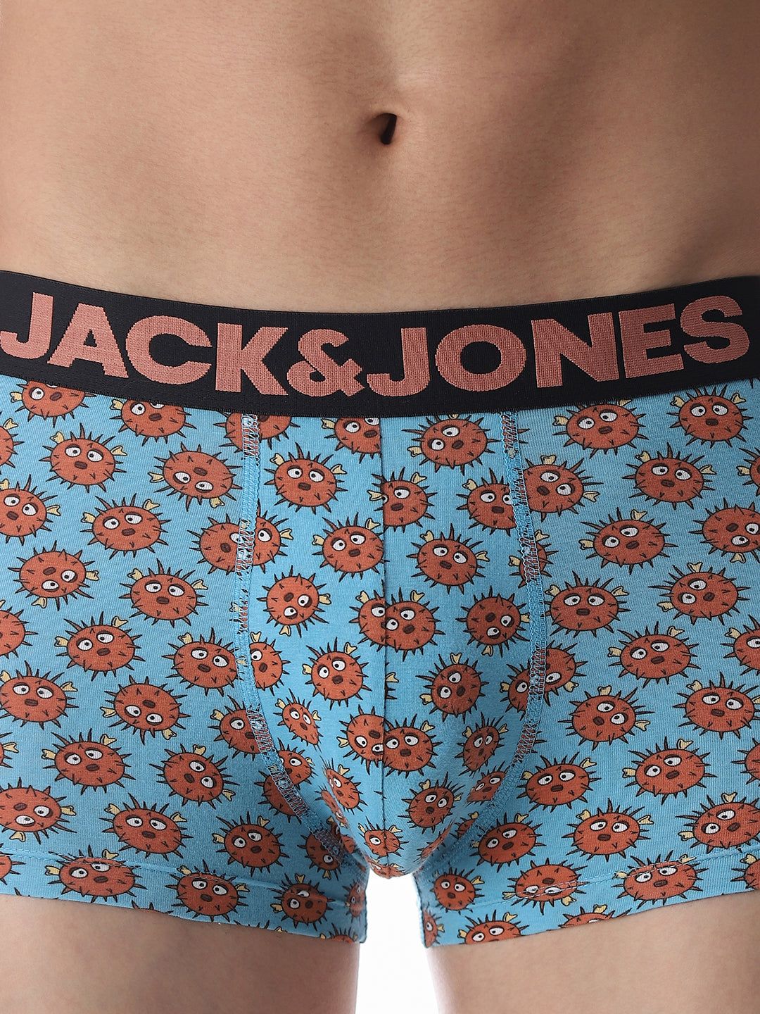 Blue Printed Trunks
