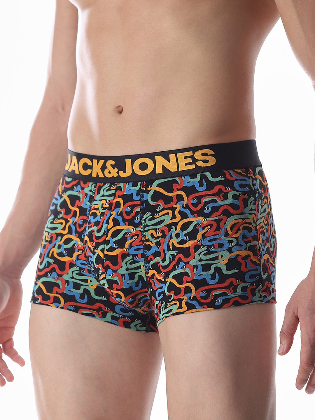 Black Snake Printed Trunks