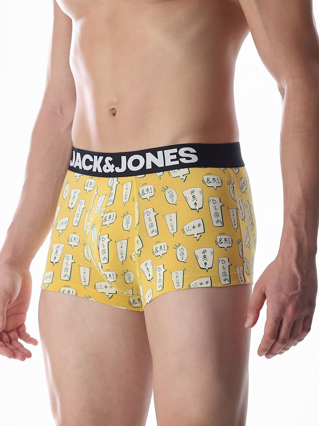 Yellow Printed Trunks