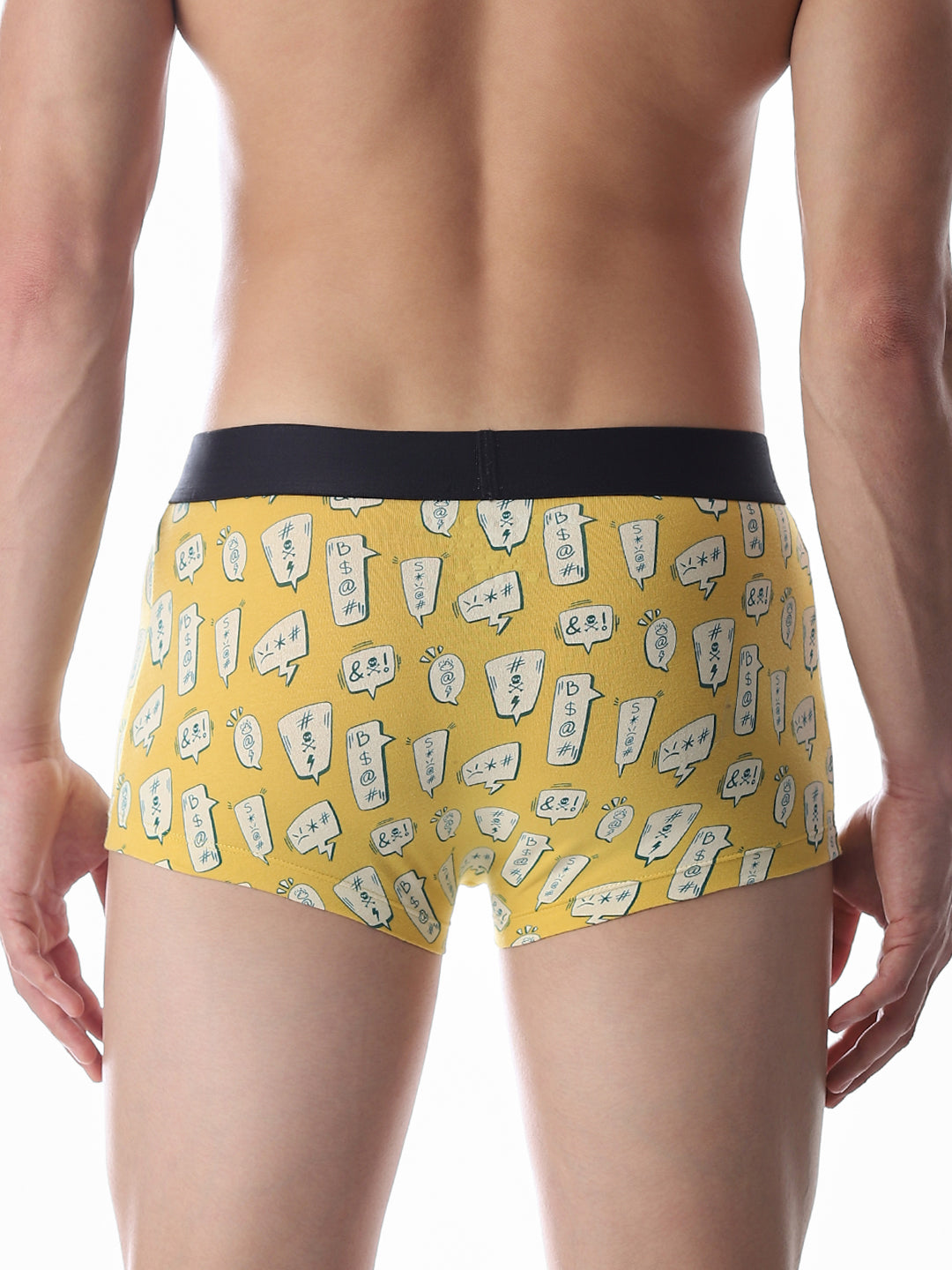 Yellow Printed Trunks