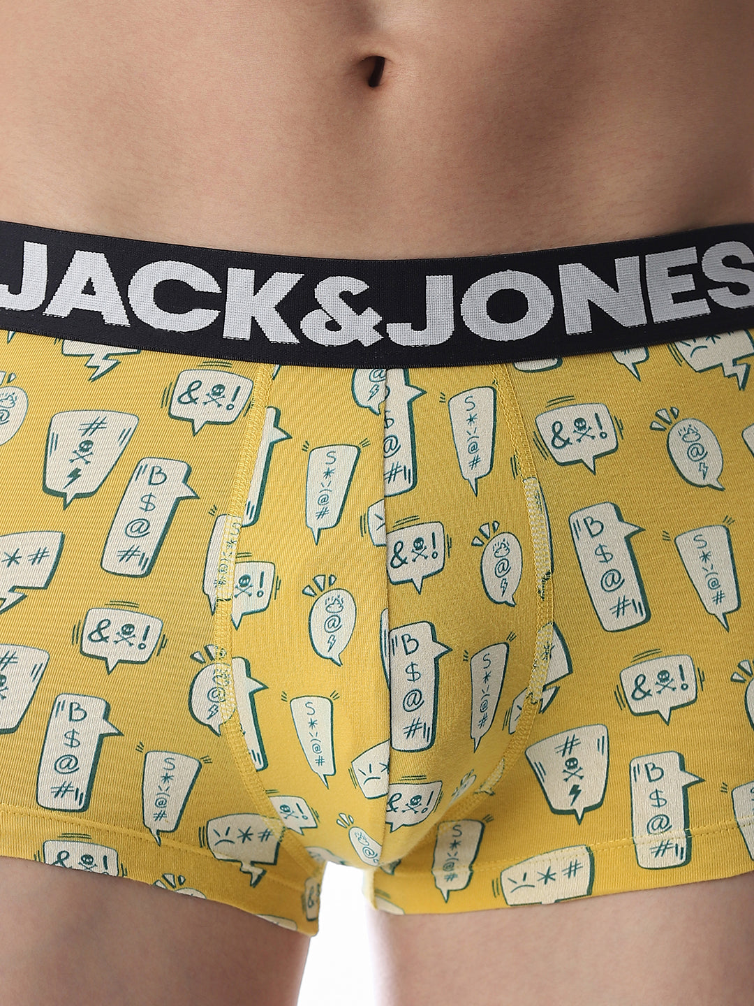 Yellow Printed Trunks