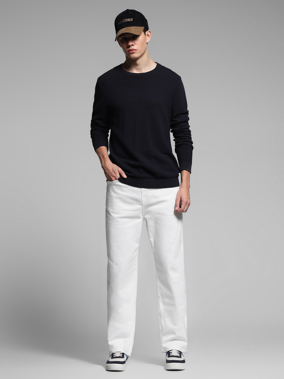 High Rise Dario Loose Fit Jeans - White