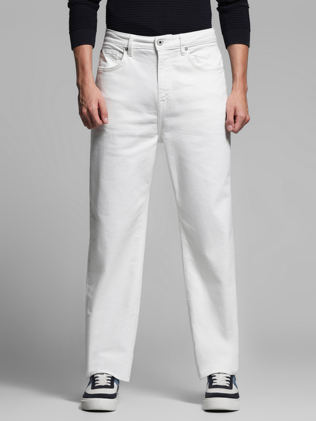 High Rise Dario Loose Fit Jeans - White