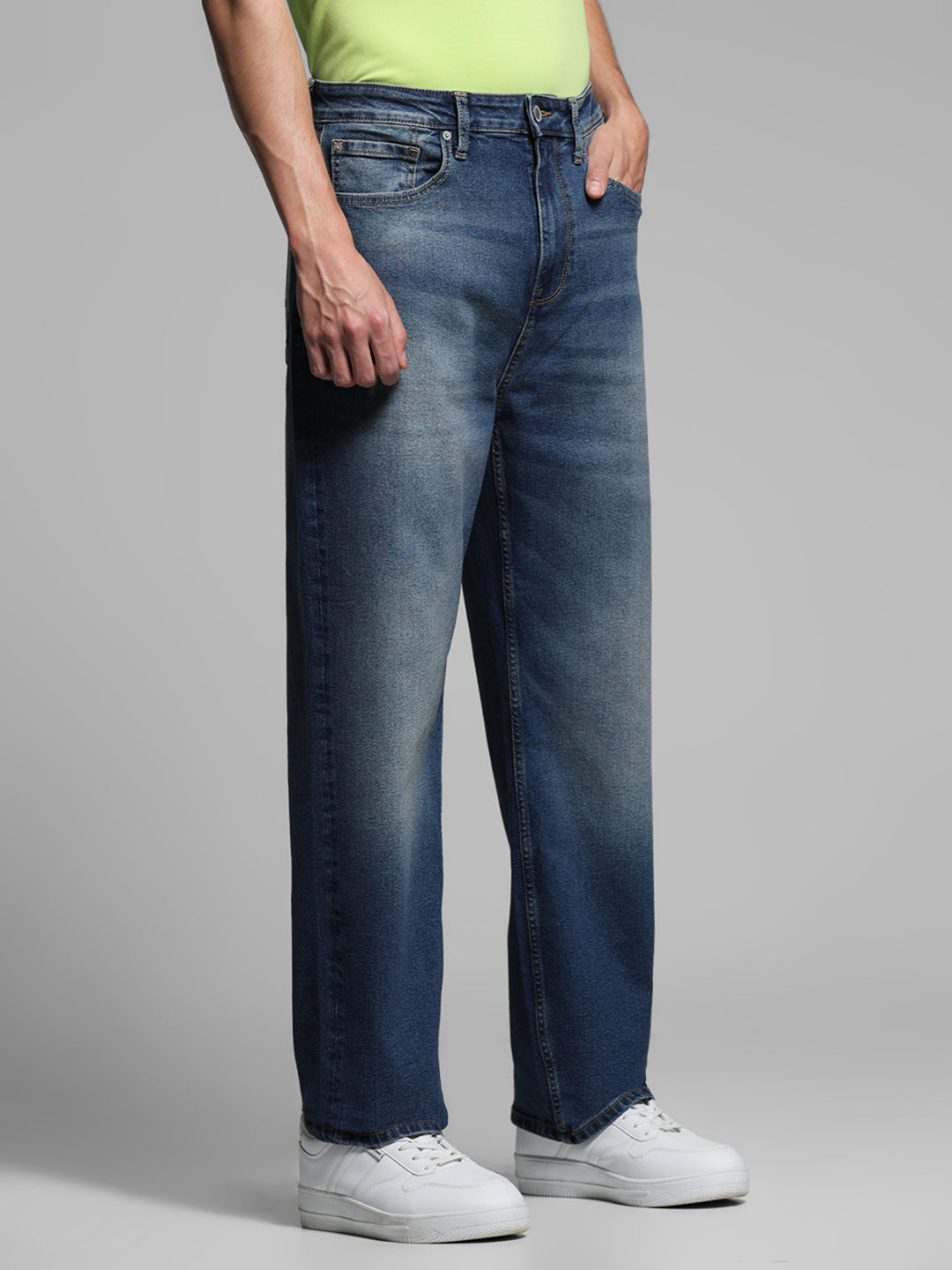 High Rise Dario Loose Fit Jeans - Blue