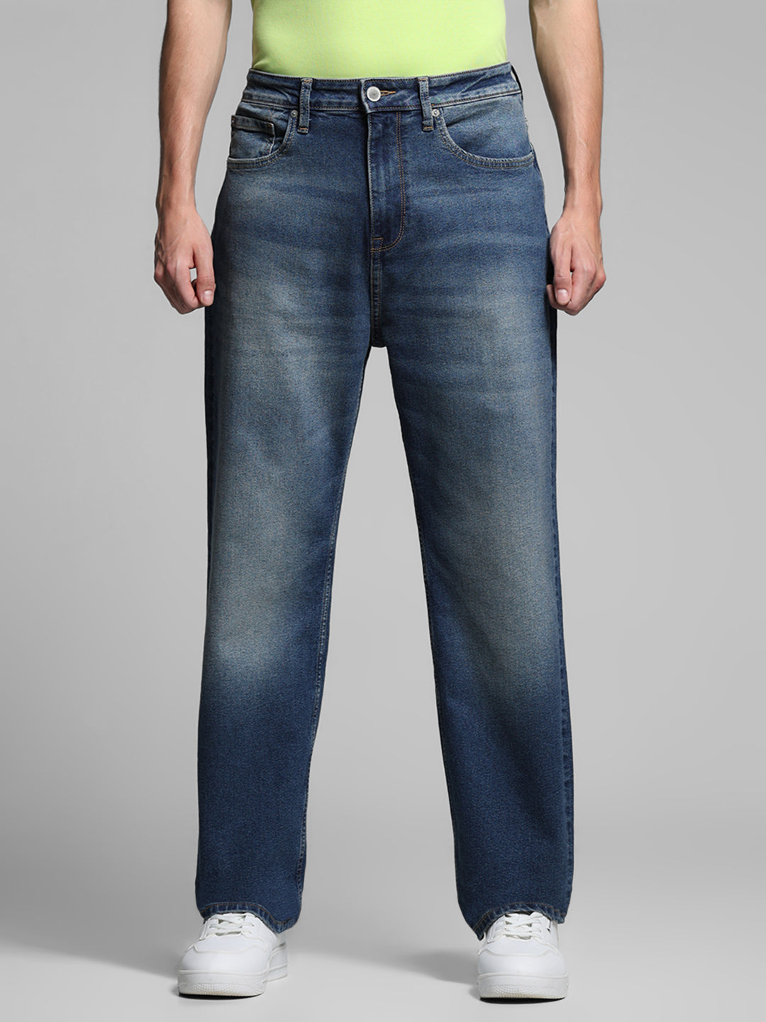 High Rise Dario Loose Fit Jeans - Blue
