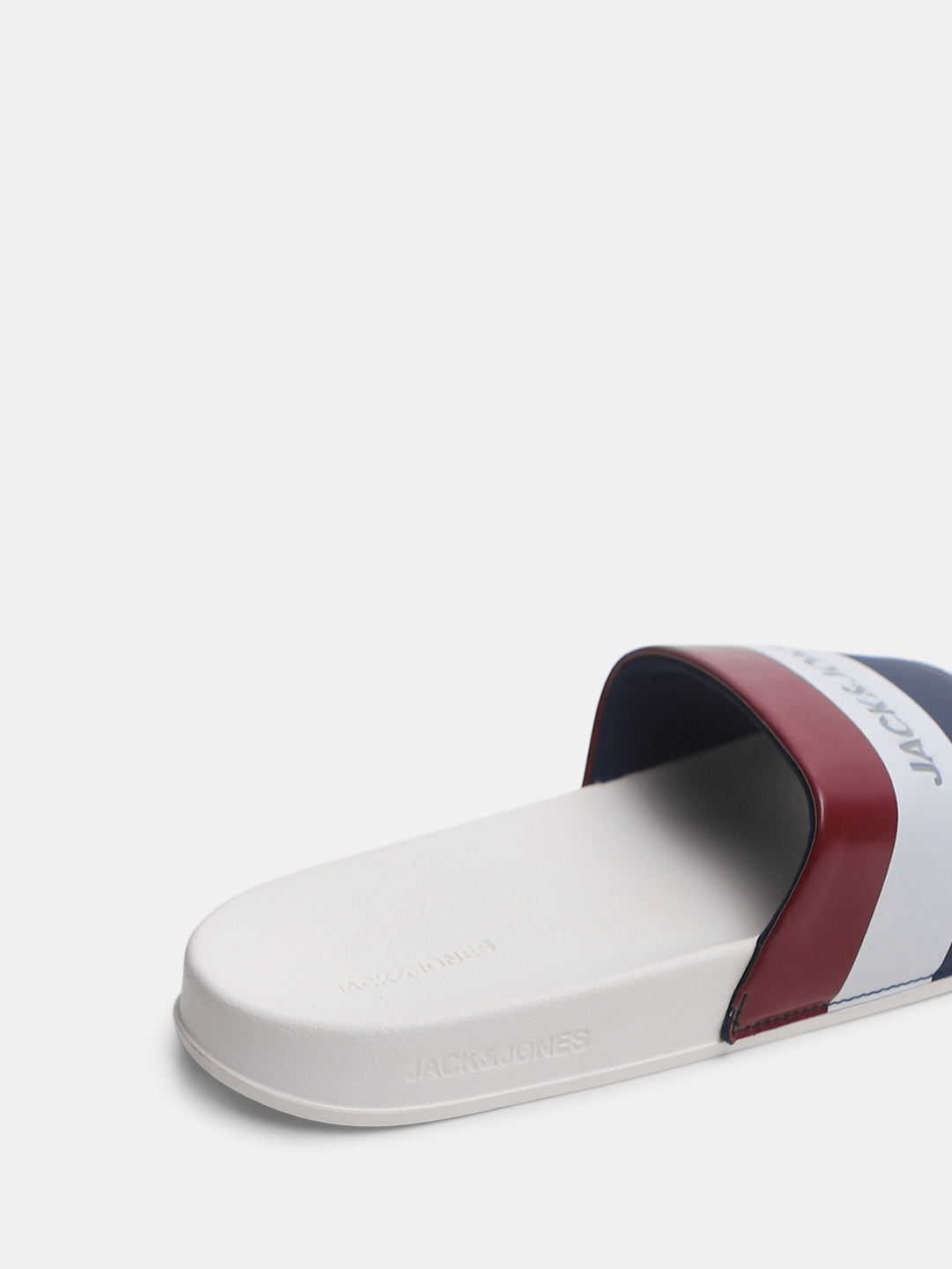 White Striped Pool Sliders