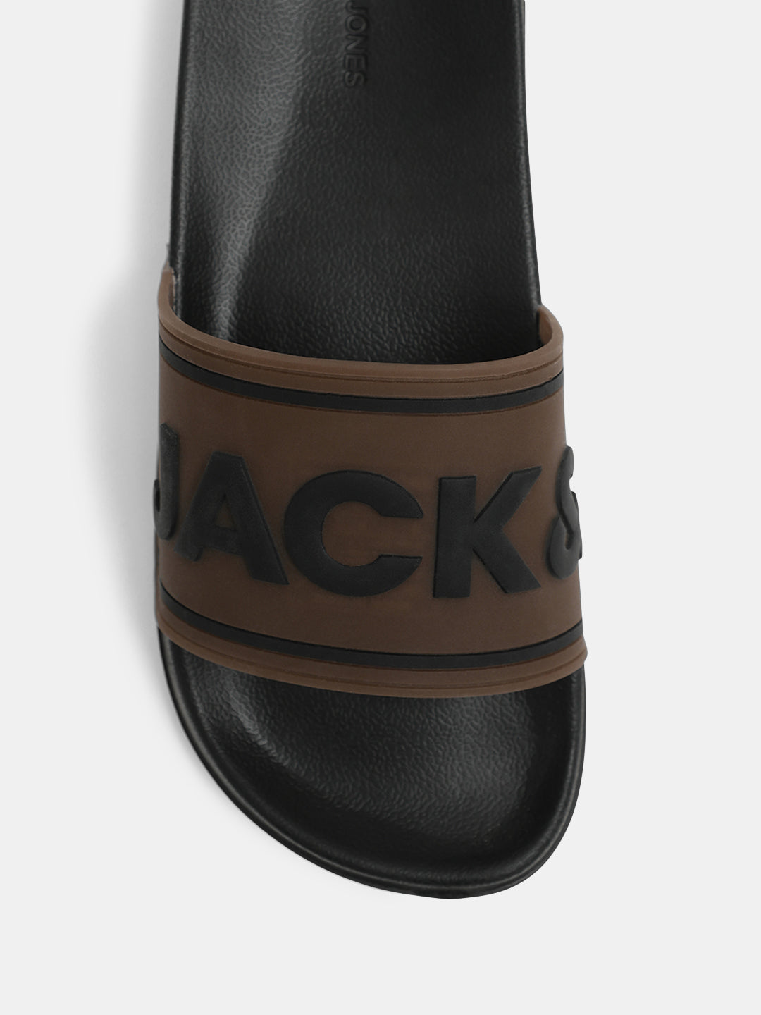 Black Translucent Logo Print Pool Sliders