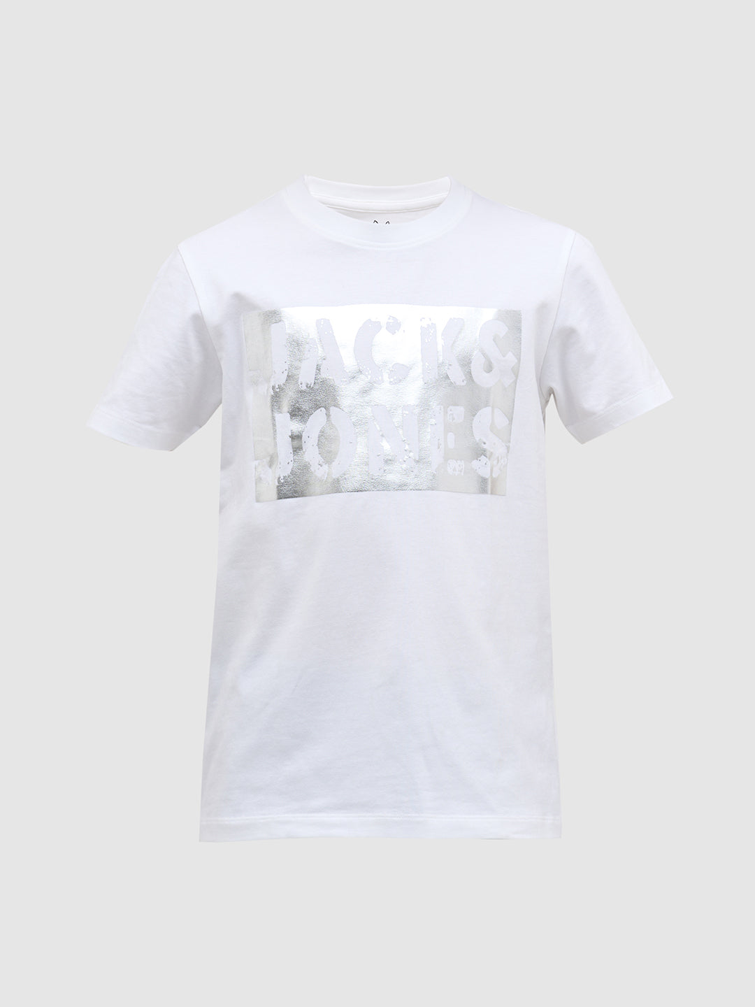 Boys Cotton Crew Neck Typography Chest Print T-Shirt - White