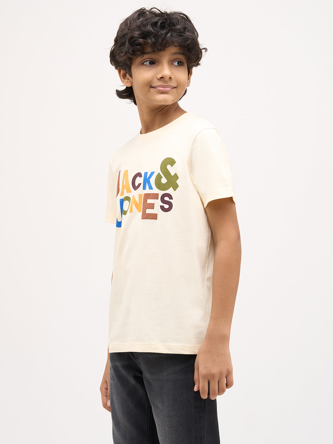 Logo Text Print T-shirt