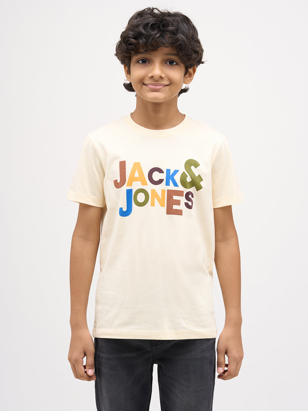 Logo Text Print T-shirt