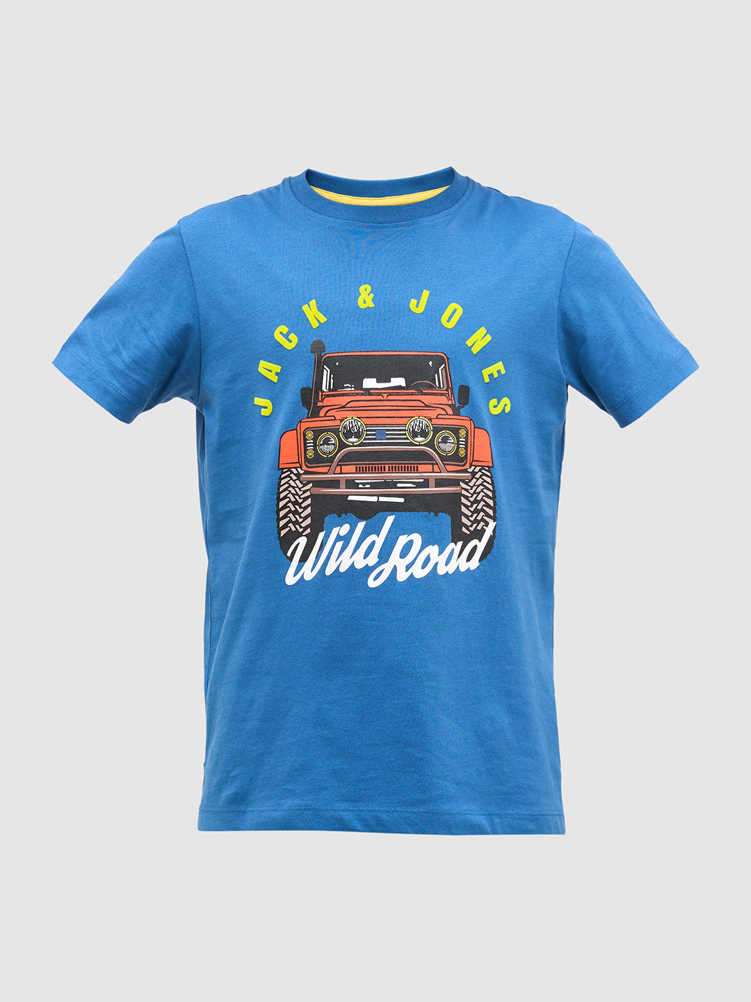 Boys Car Print Cotton T-shirt