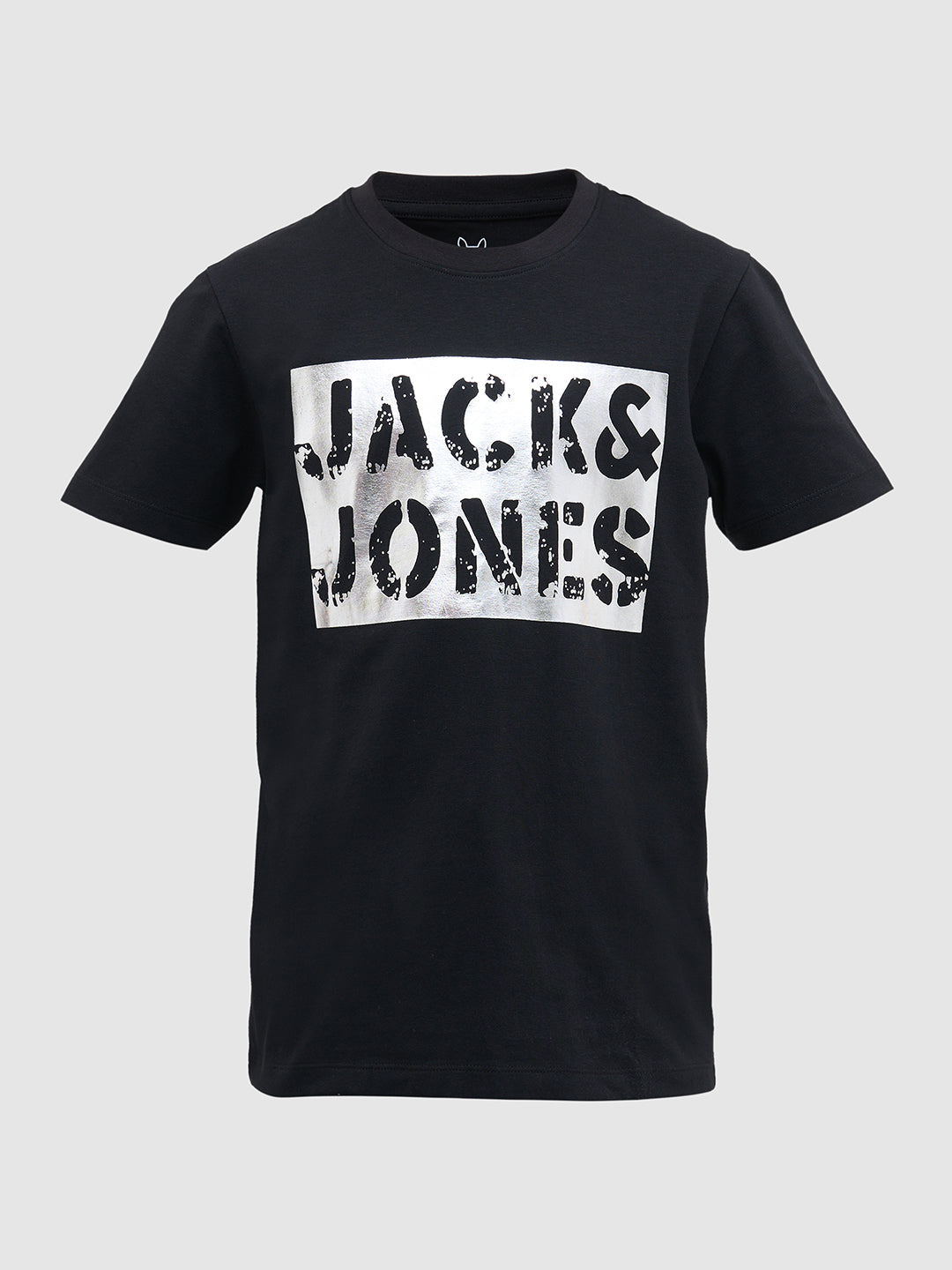 Black Logo Print Cotton T-Shirt