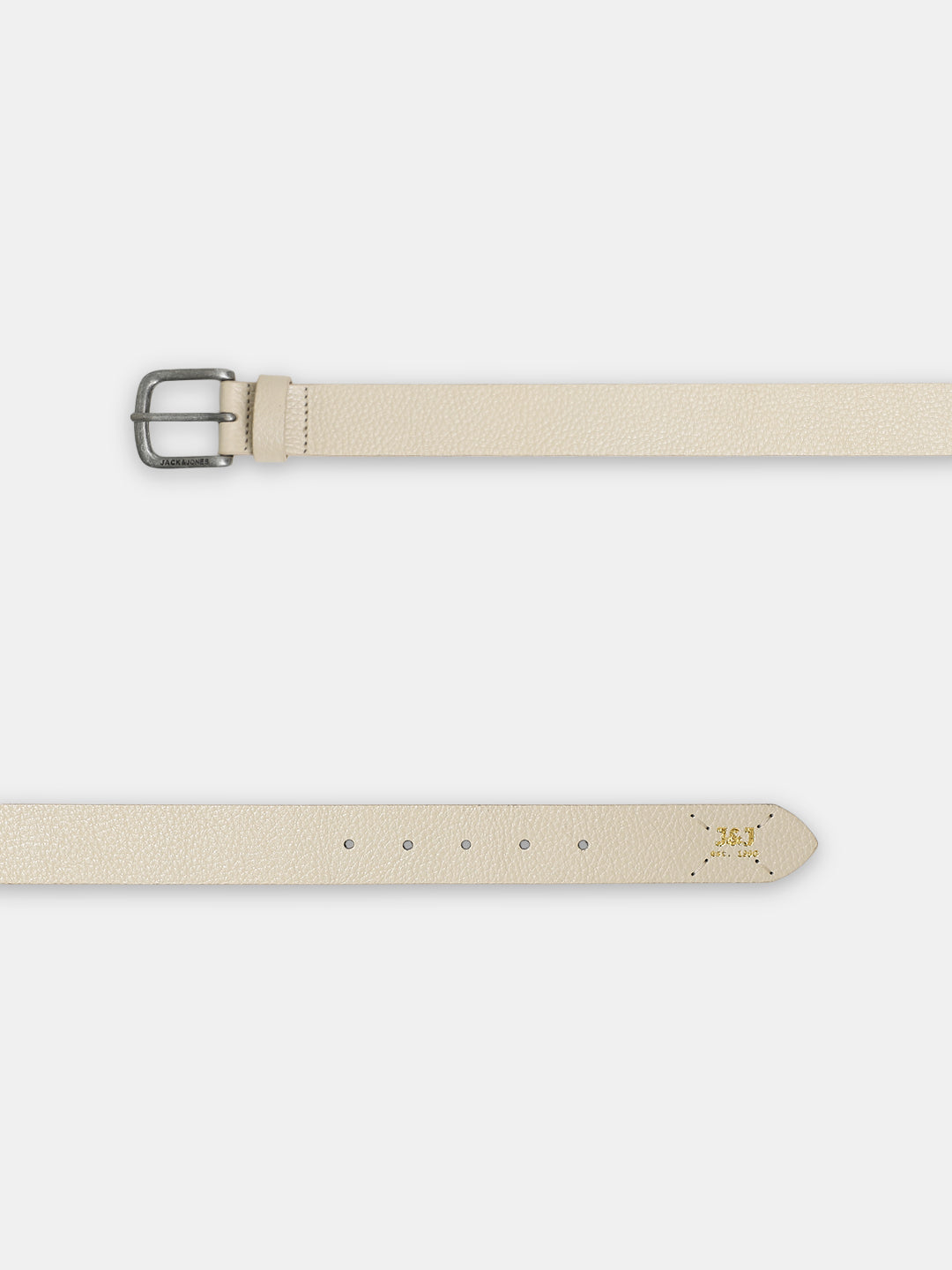 Beige Premium Leather Belt