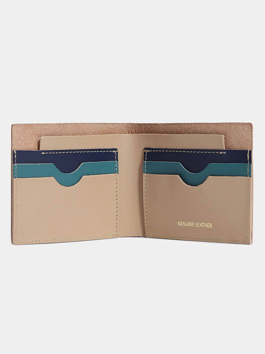 Premium Leather Wallet - Beige