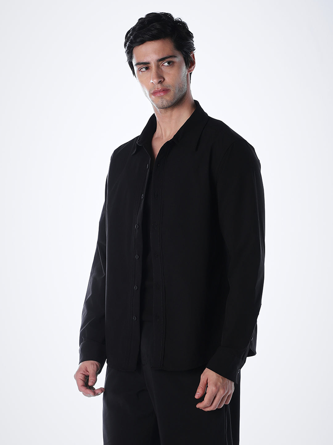 Regular Fit Black Shirt
