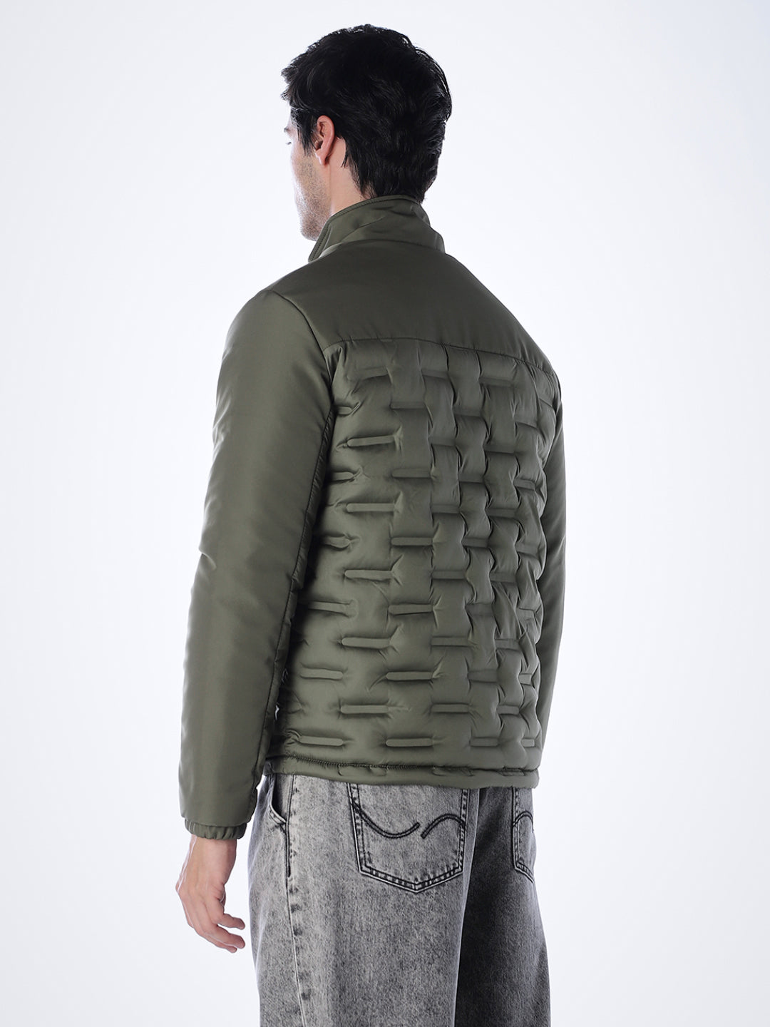Quilted High Neck Winter Jacket