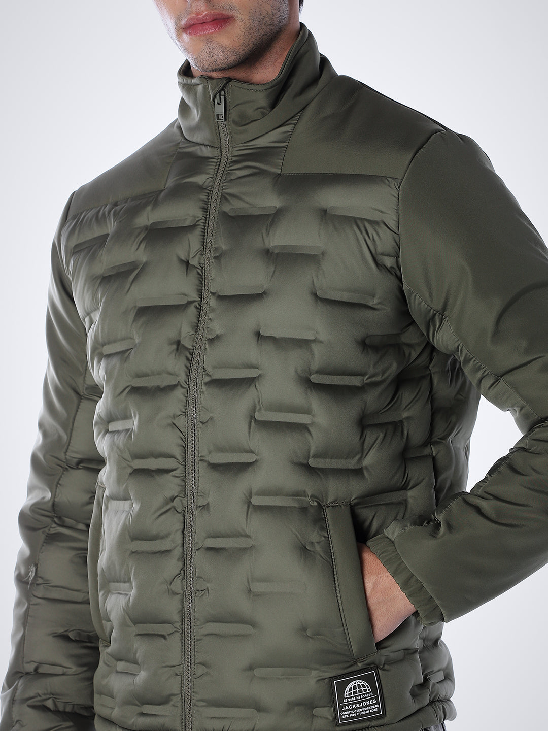 Quilted High Neck Winter Jacket