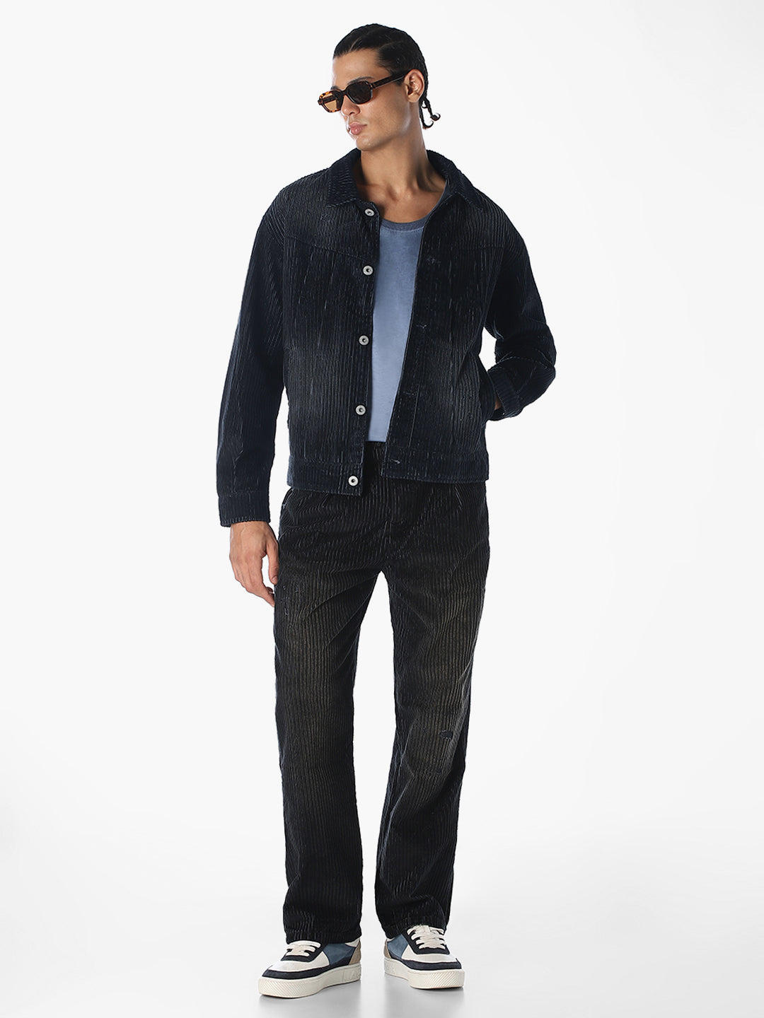 Dark Blue Corduroy Jacket