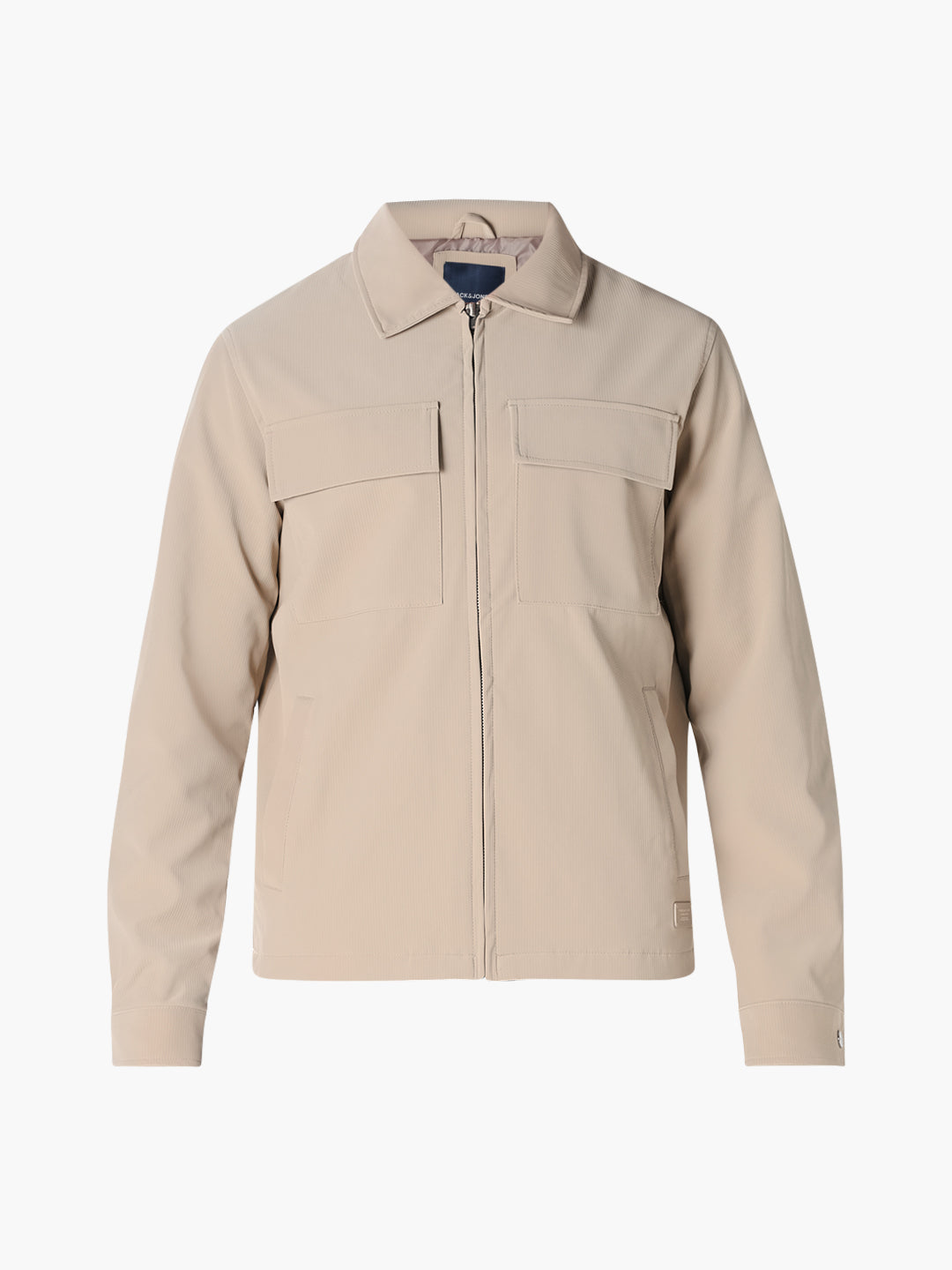 Beige Regular Fit Jacket