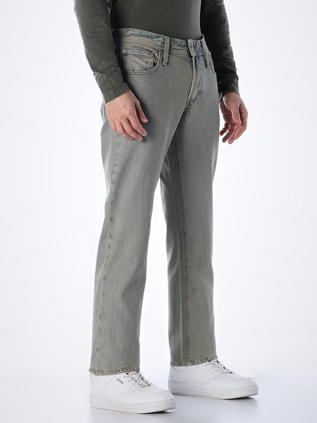 5 Pocket WASHED Clark Regular Fit Jeans