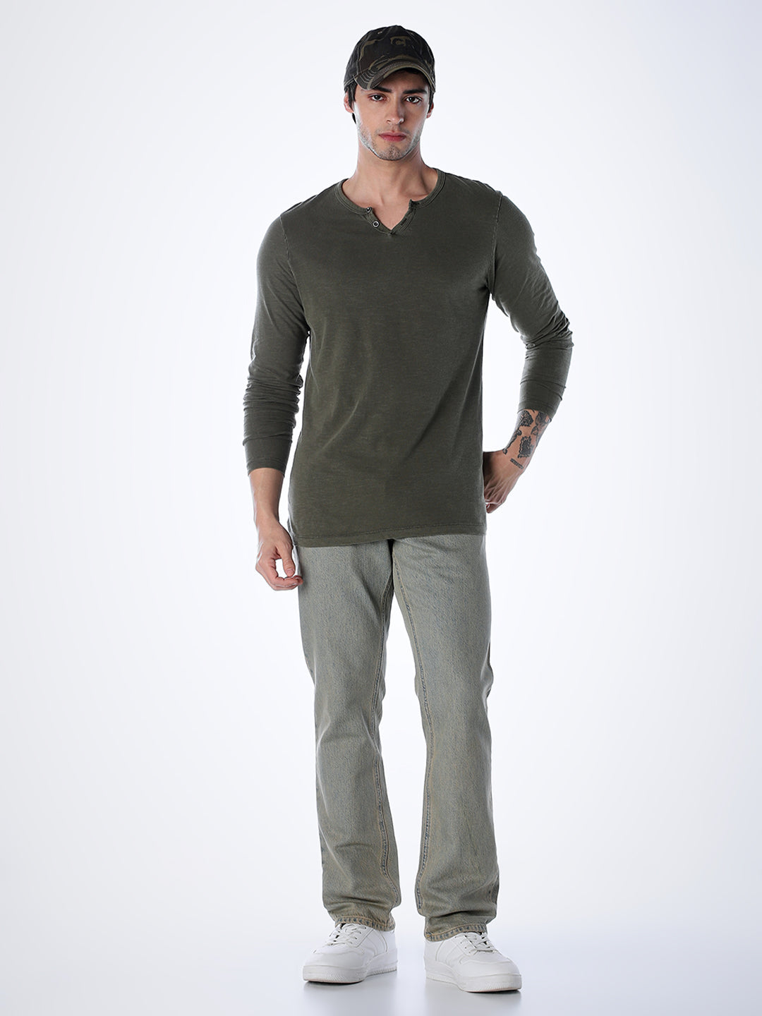 5 Pocket WASHED Clark Regular Fit Jeans