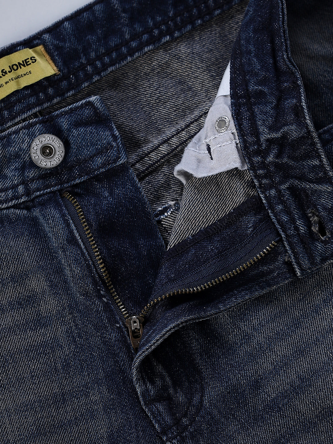 5 Pocket WASHED Clark Regular Fit Jeans - Dark Blue