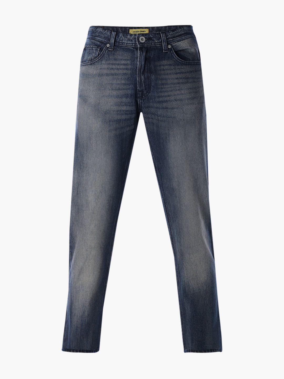 5 Pocket WASHED Clark Regular Fit Jeans - Dark Blue