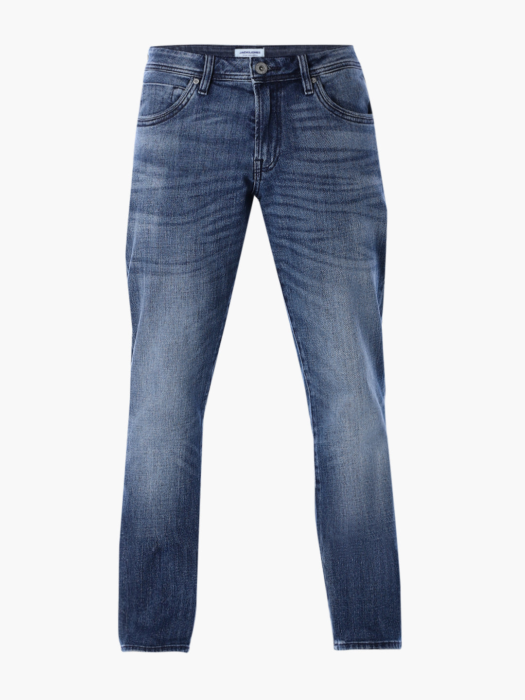 5 Pocket WASHED Clark Regular Fit Jeans - Blue