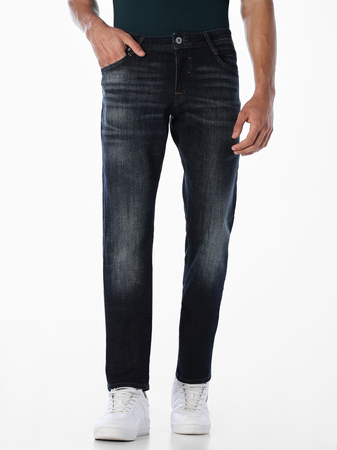 5 Pocket Washed Glenn Slim Fit Jeans