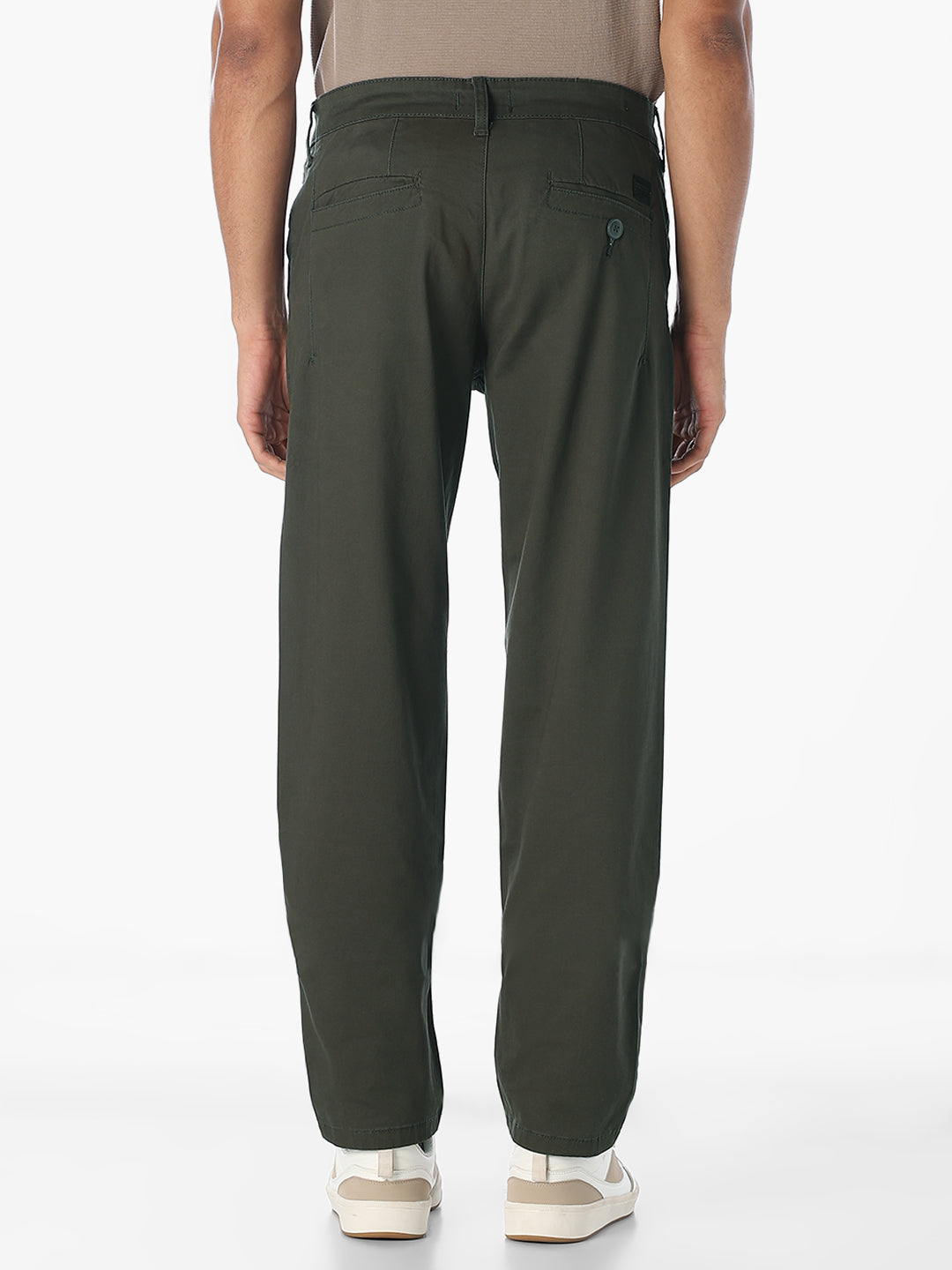 Olive Regular Fit Pants
