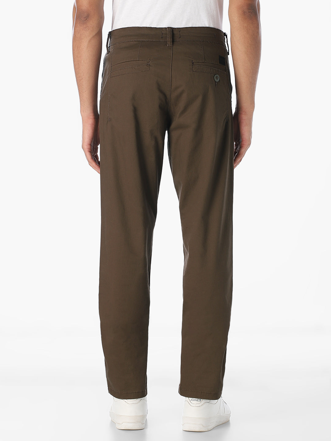 Brown Regular Fit Pants