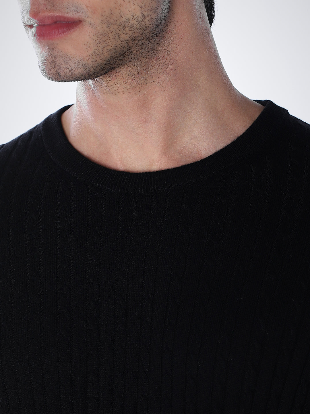 Black Slim Fit Pullover