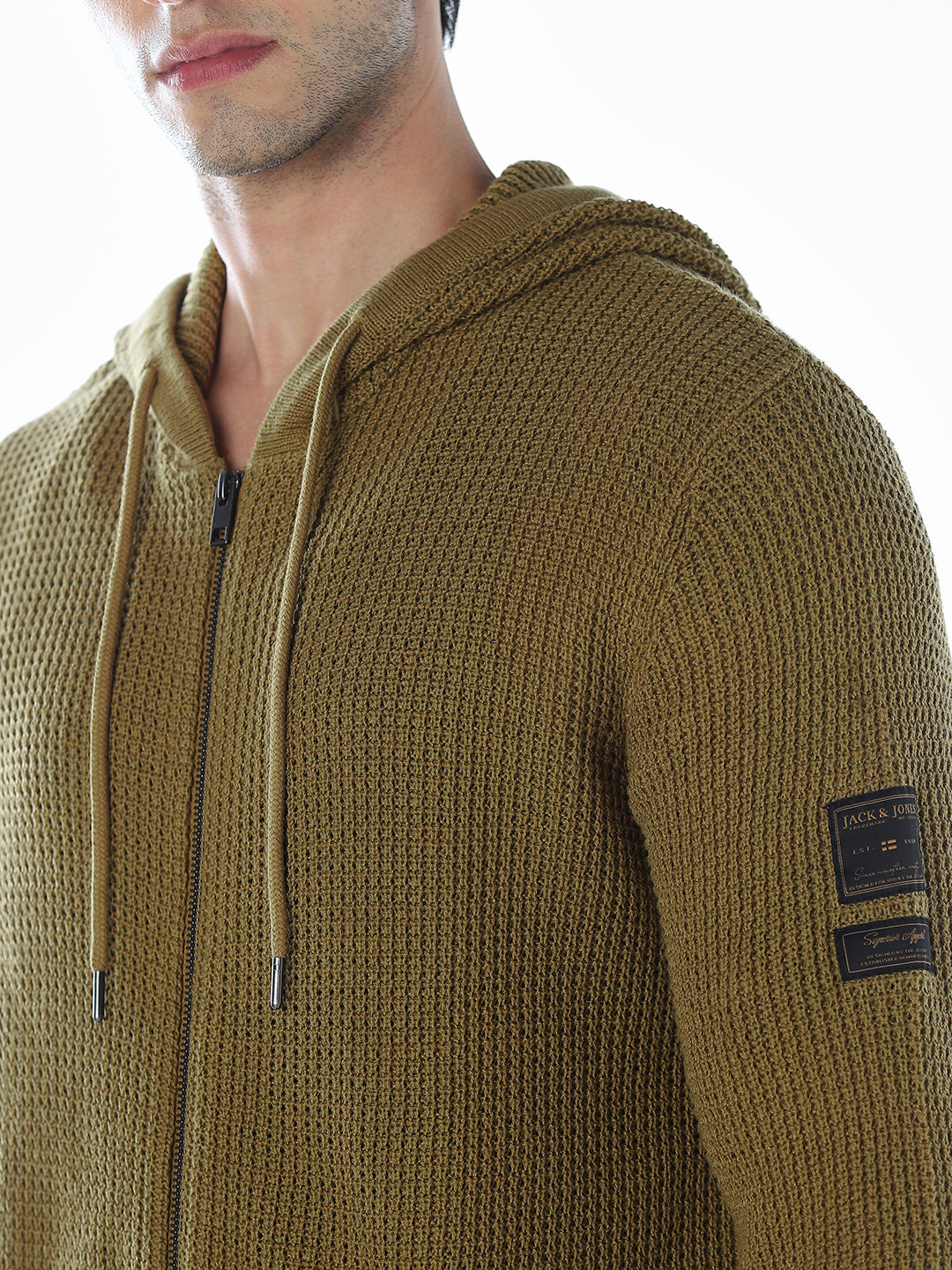 Hooded Front Open Oversized Pullover