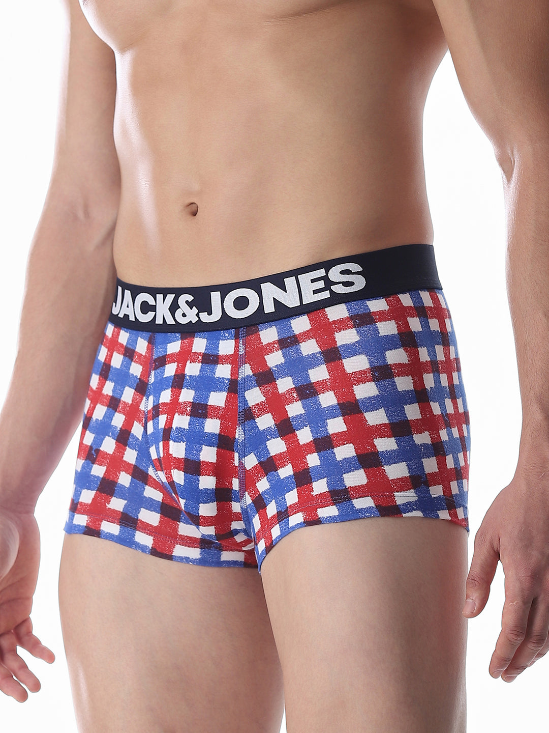 Blue Check Print Trunks