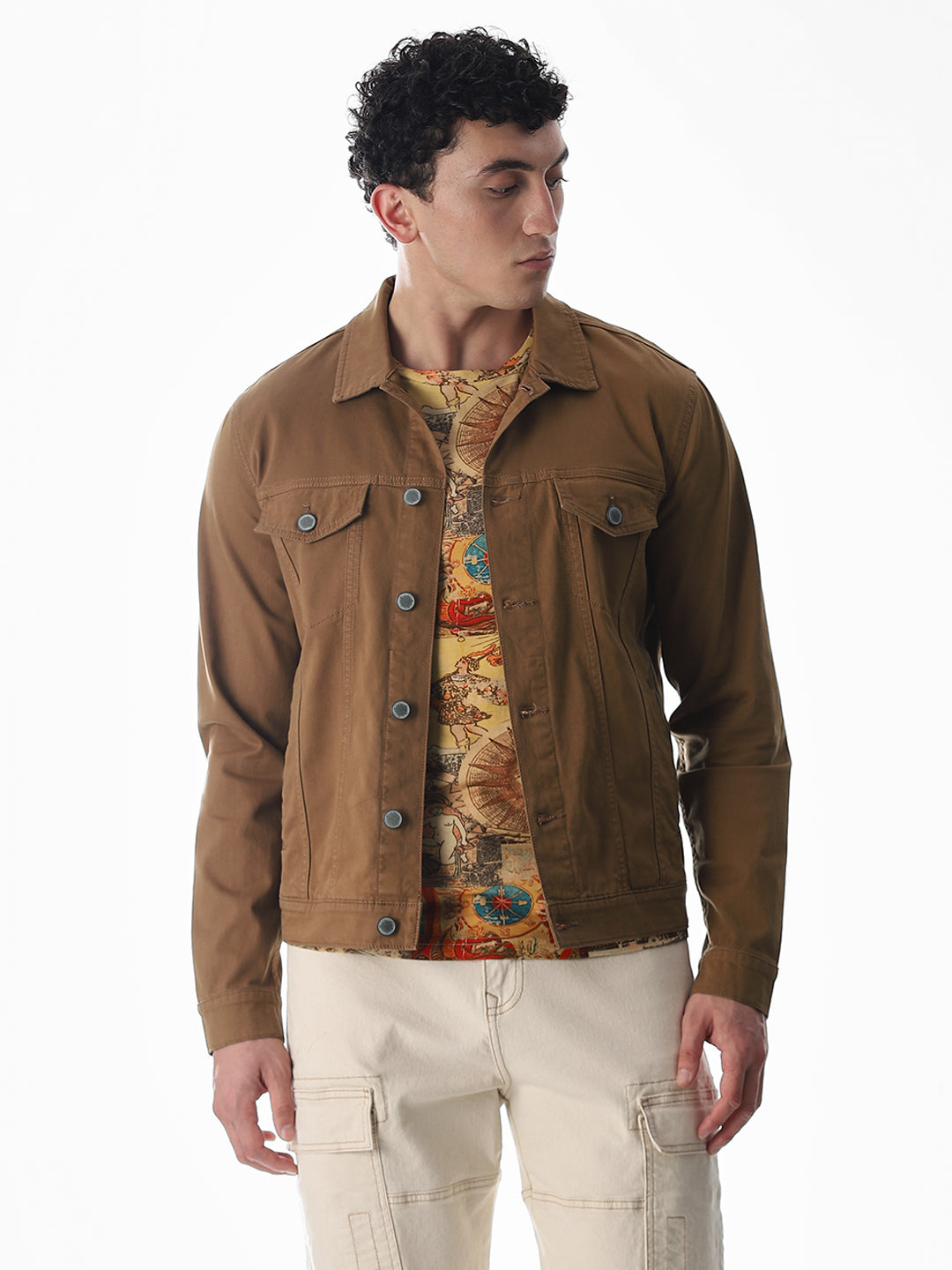 Dark Brown Cotton Jacket