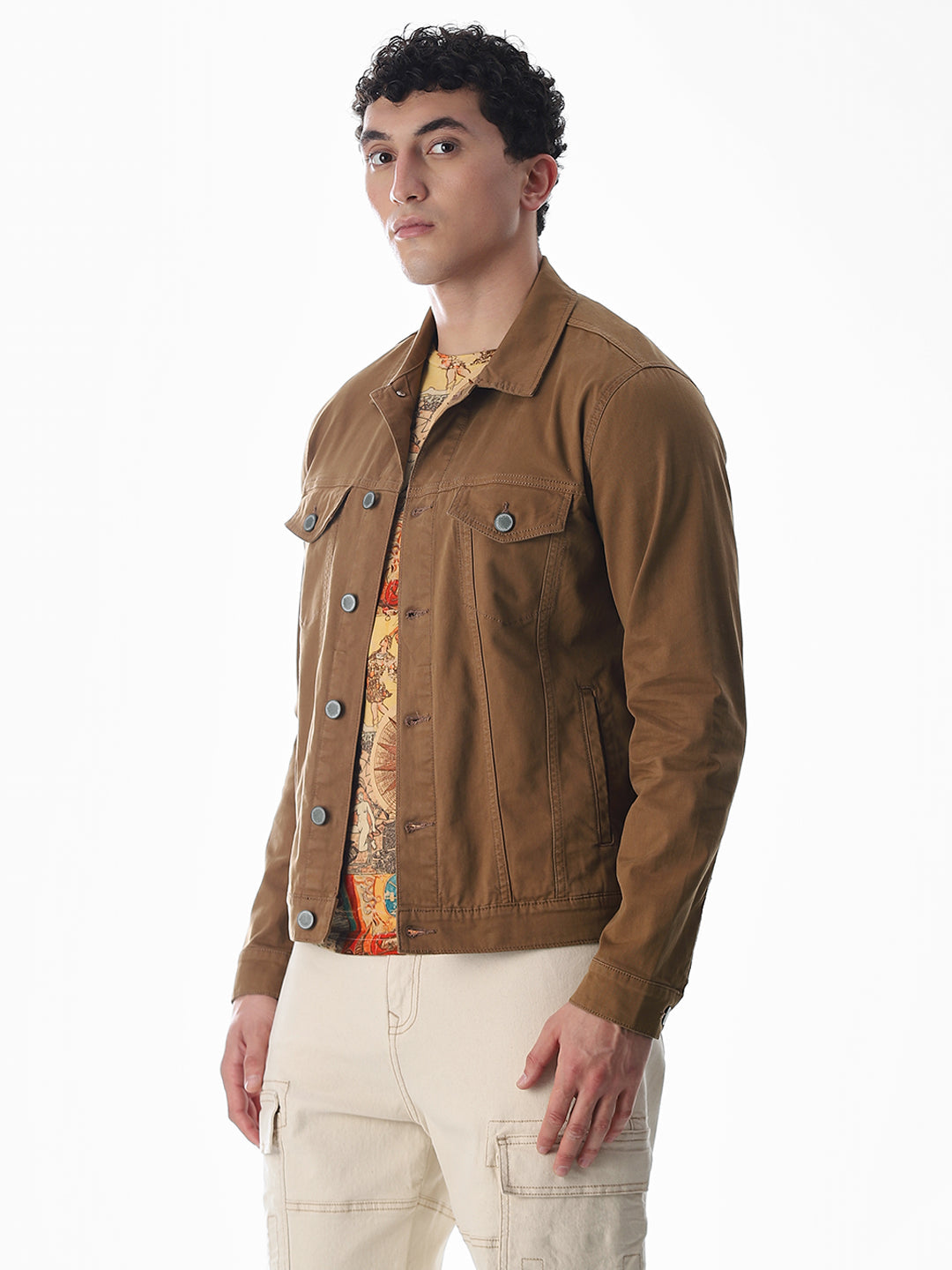 Dark Brown Cotton Jacket