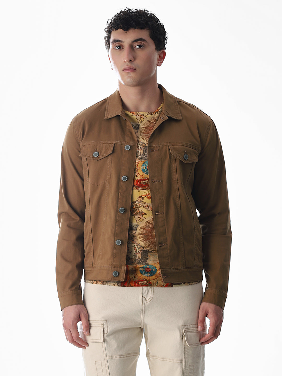 Dark Brown Cotton Jacket