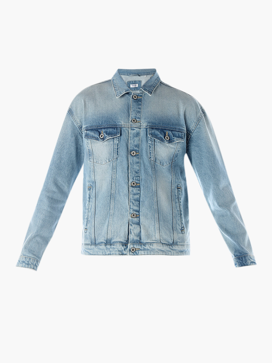 Typographic Print Denim Jacket