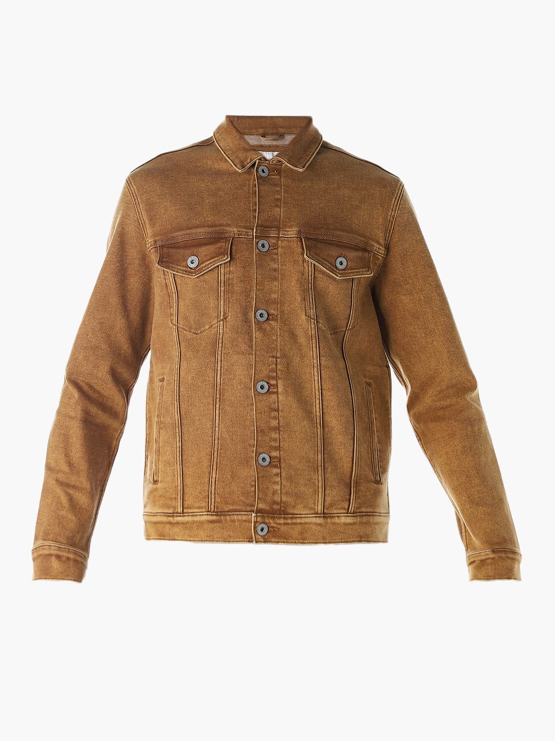 Golden Brown Denim Jacket