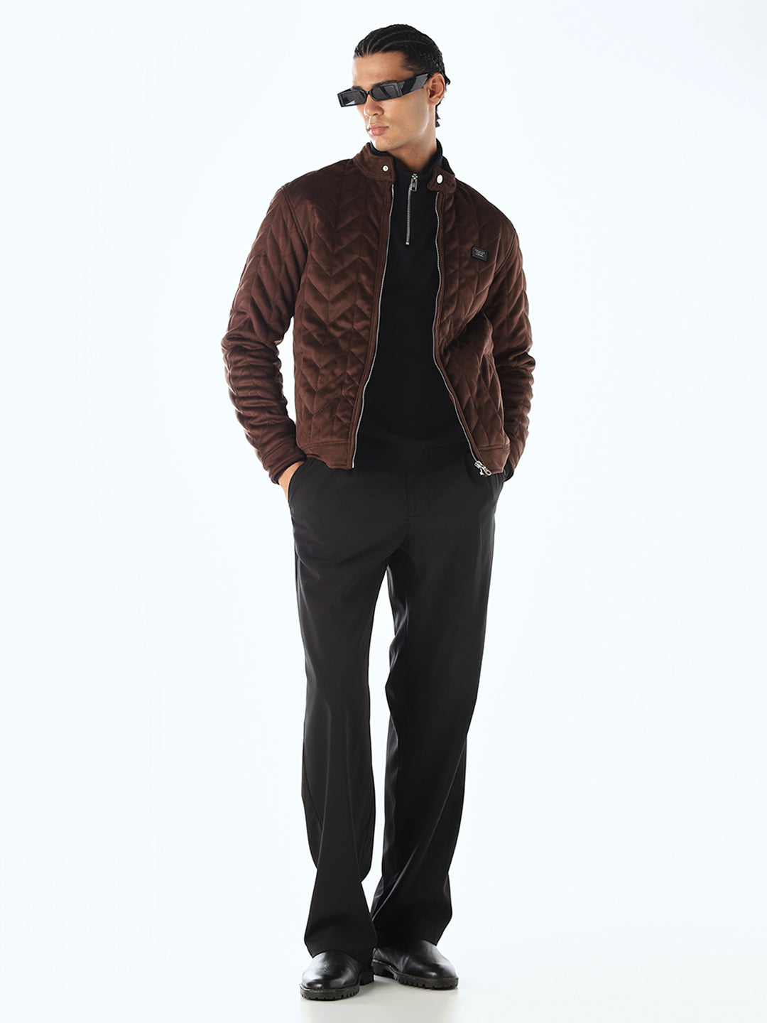 Premium Suede Zip-Up Jacket