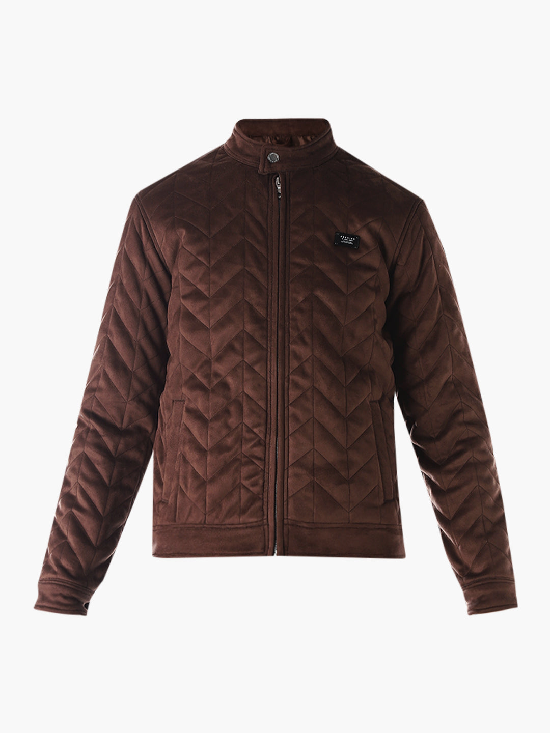 Premium Suede Zip-Up Jacket
