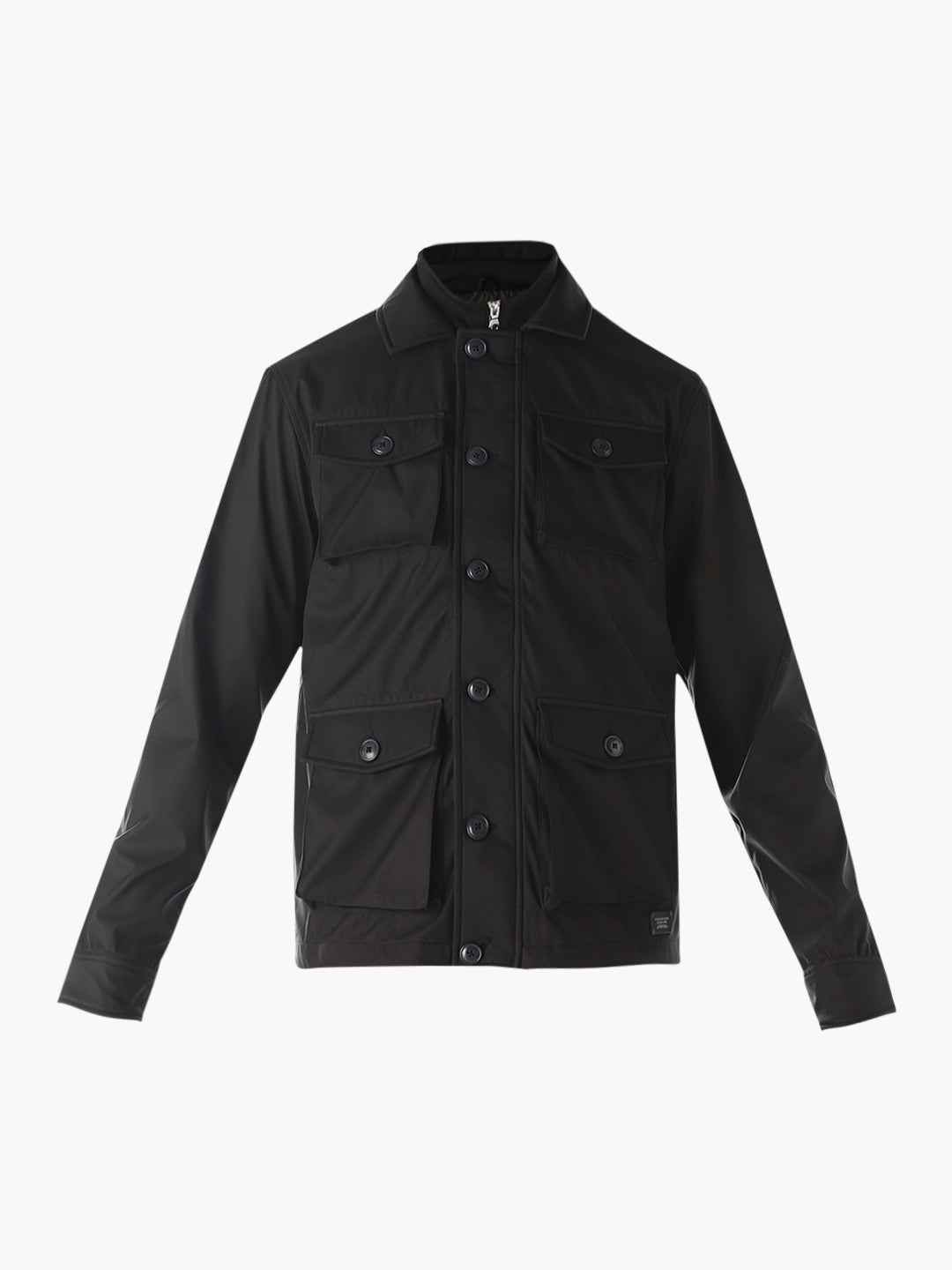 Multi-Pocket Buttoned Jacket