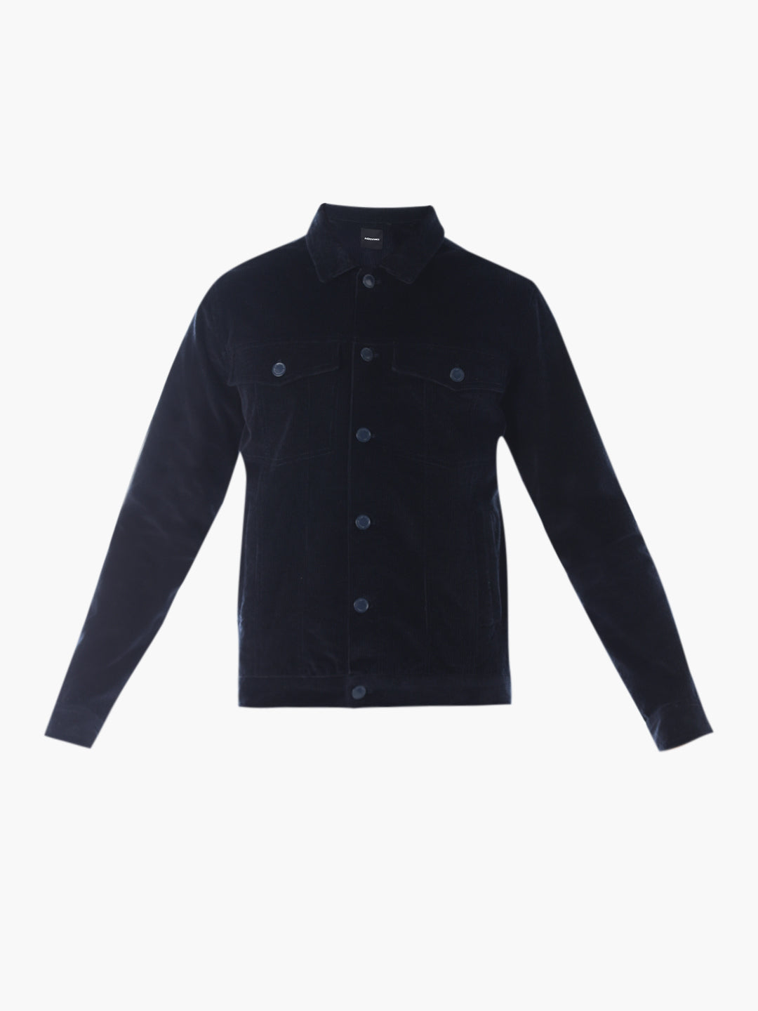 Navy Blue Corduroy Cargo Jacket