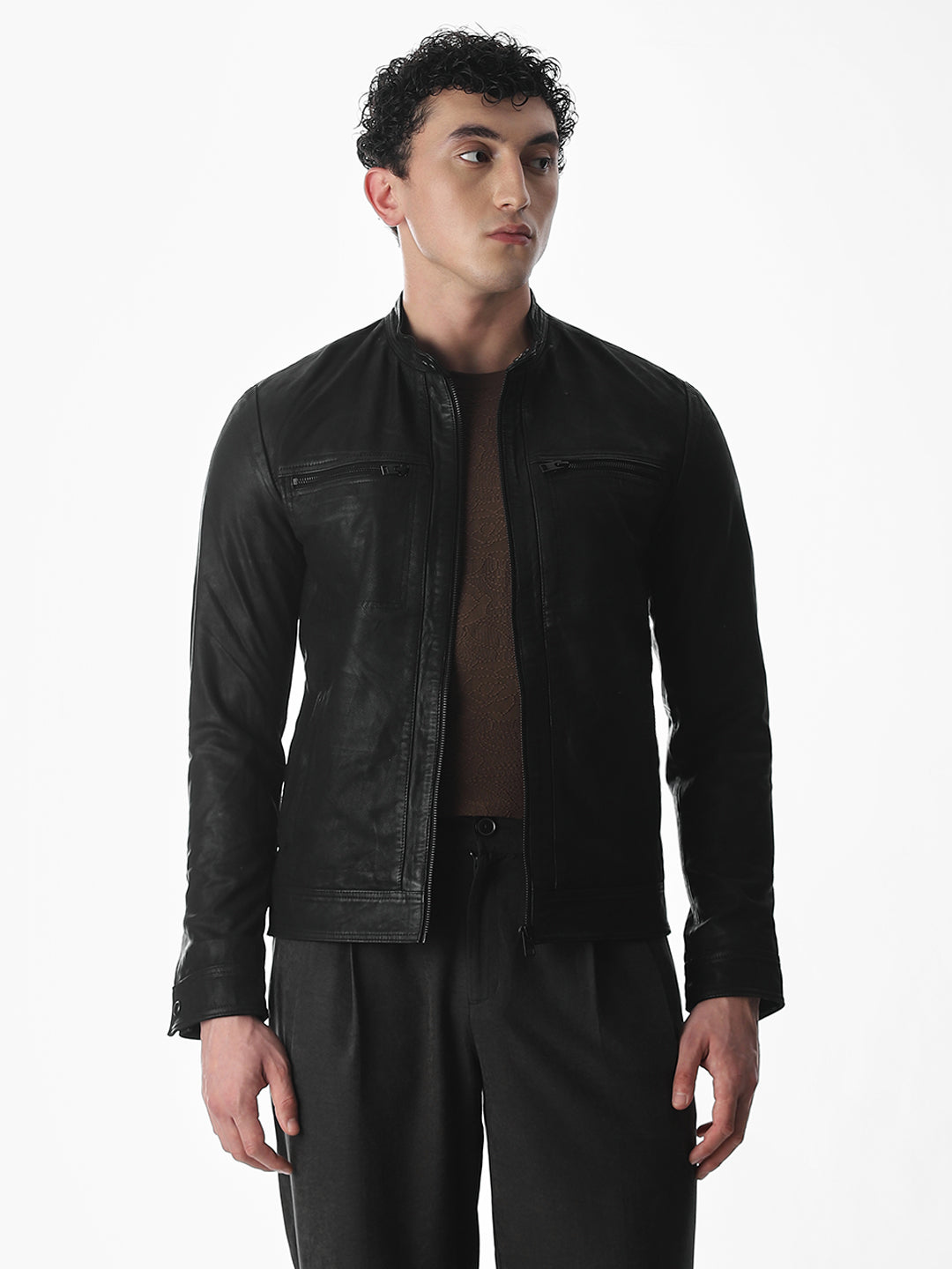 Classic Black Leather Jacket