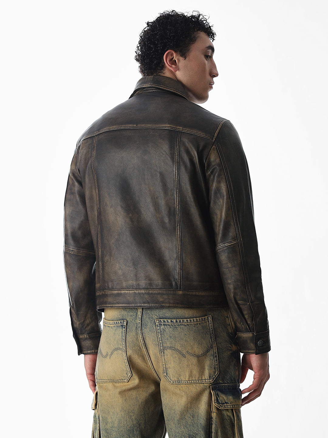 Vintage Wash Premium Leather Jacket