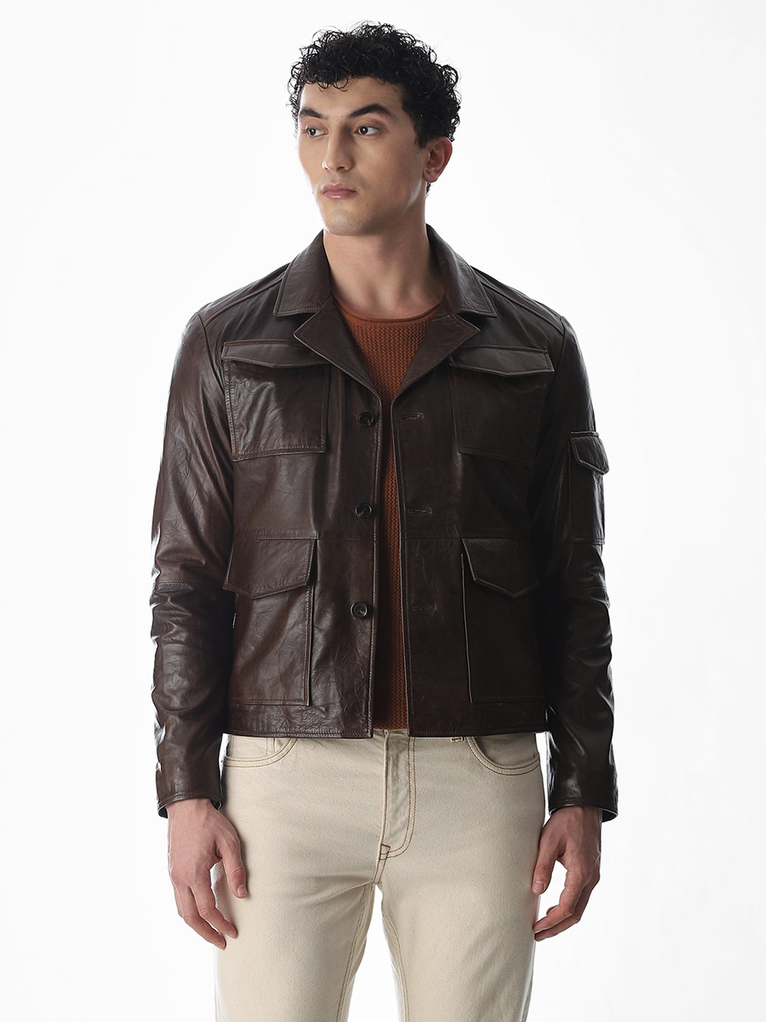 Dark Brown Douglas Leather Jacket