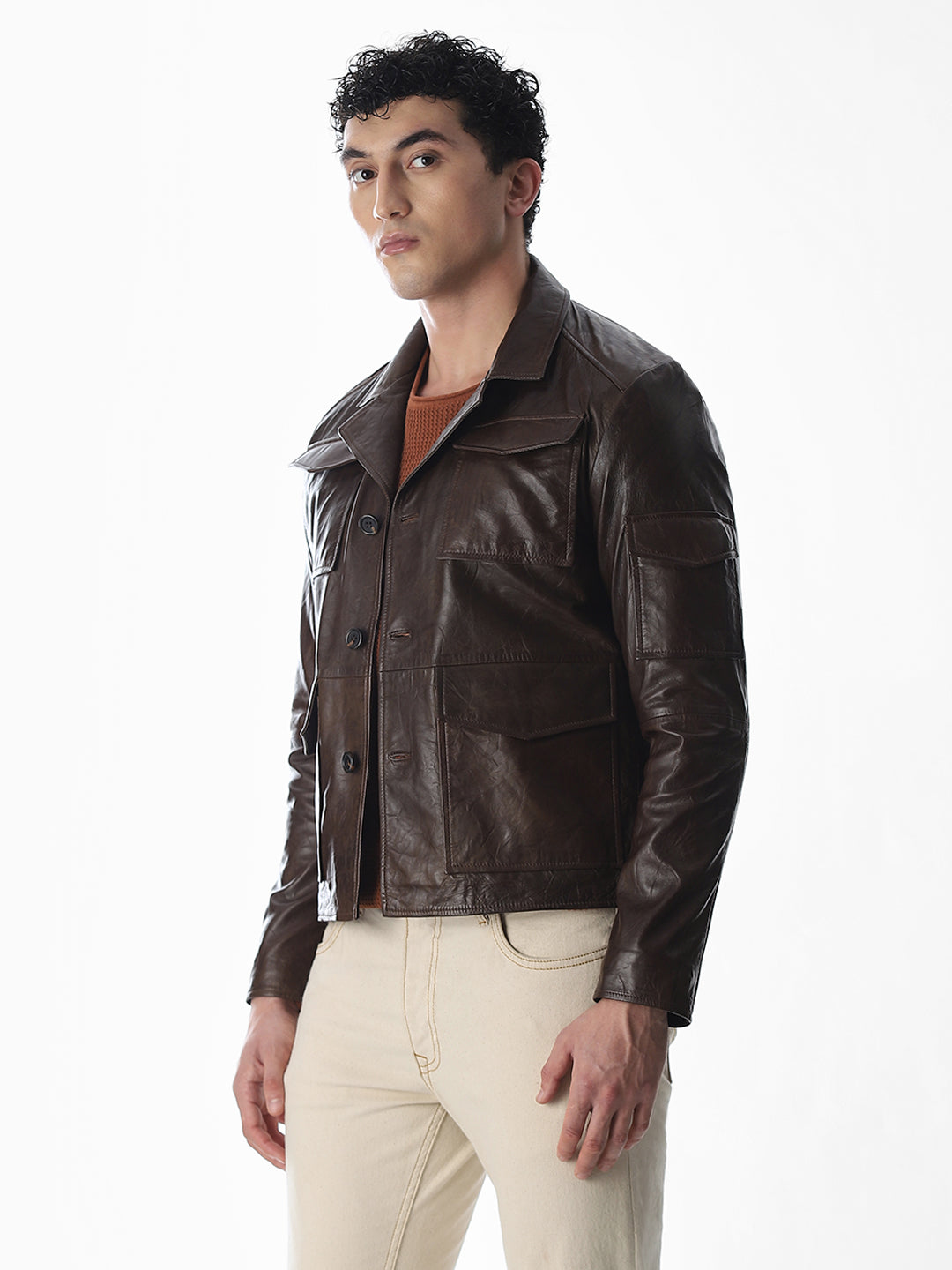 Dark Brown Douglas Leather Jacket