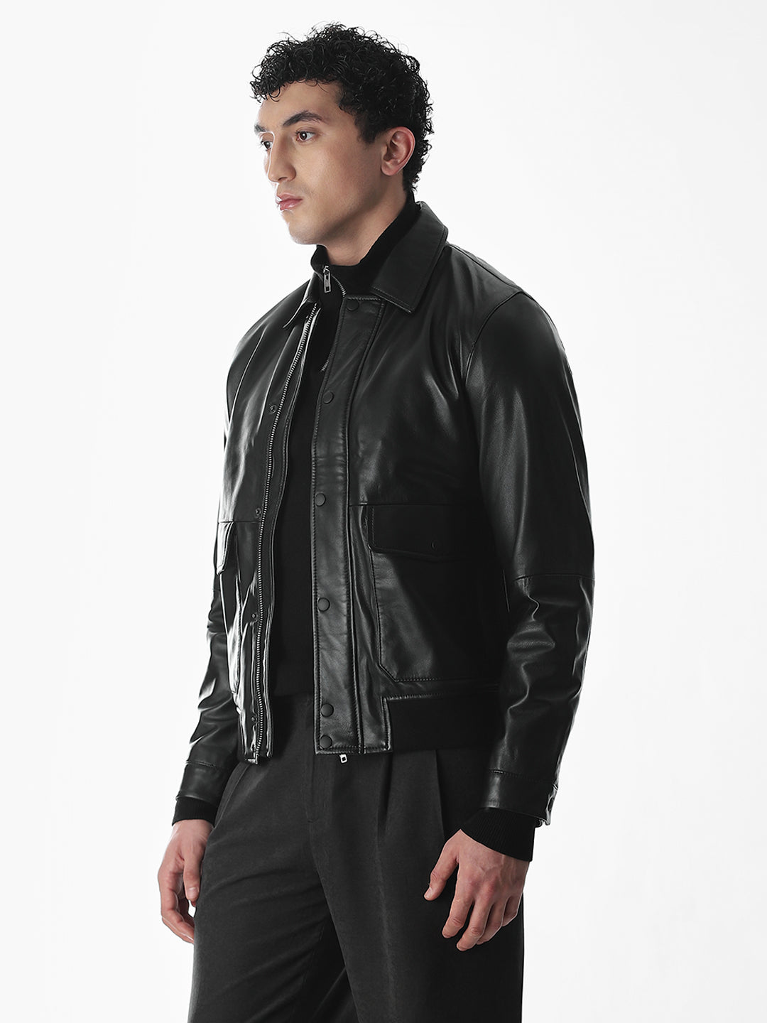 Black Norwich Leather Jacket