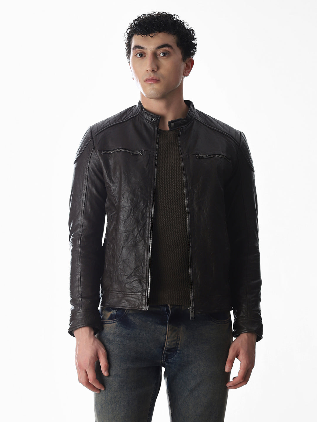 Dark Brown Premium Leather Jacket