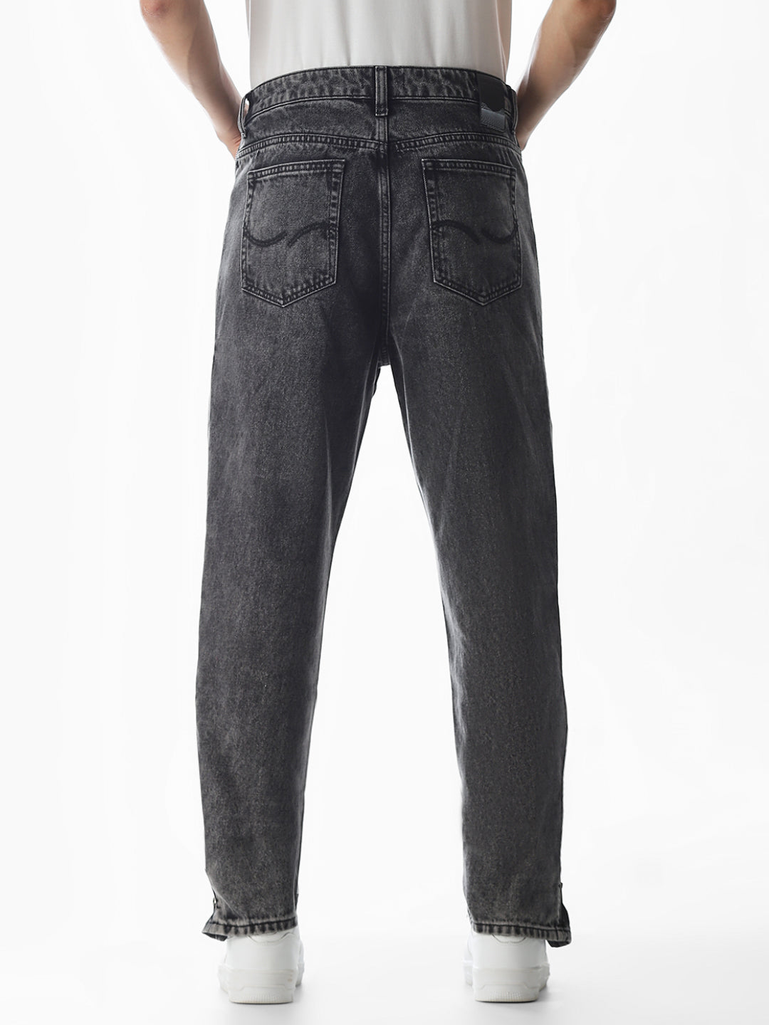 Black High Rise Dario Loose Fit Jeans